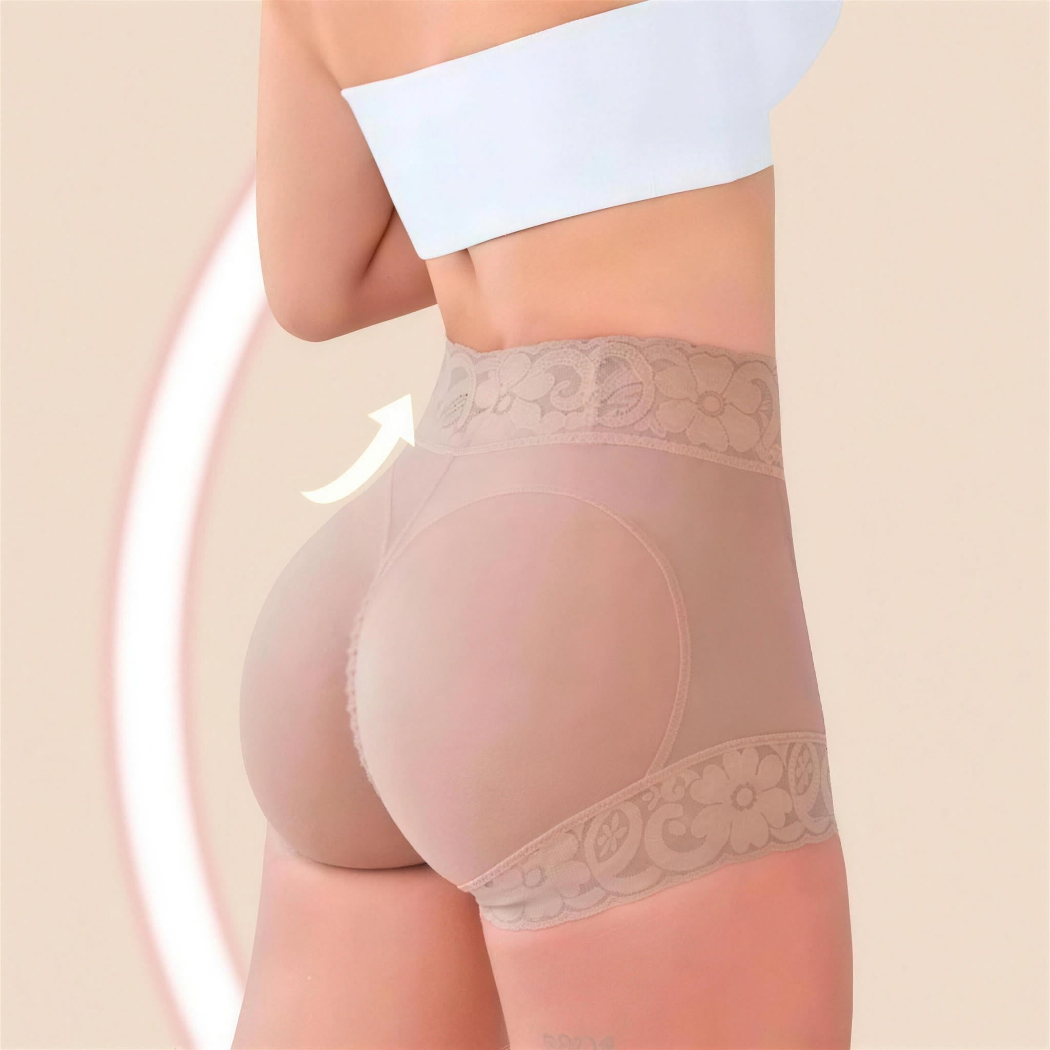 Costas sem marcas usando a calcinha modeladora