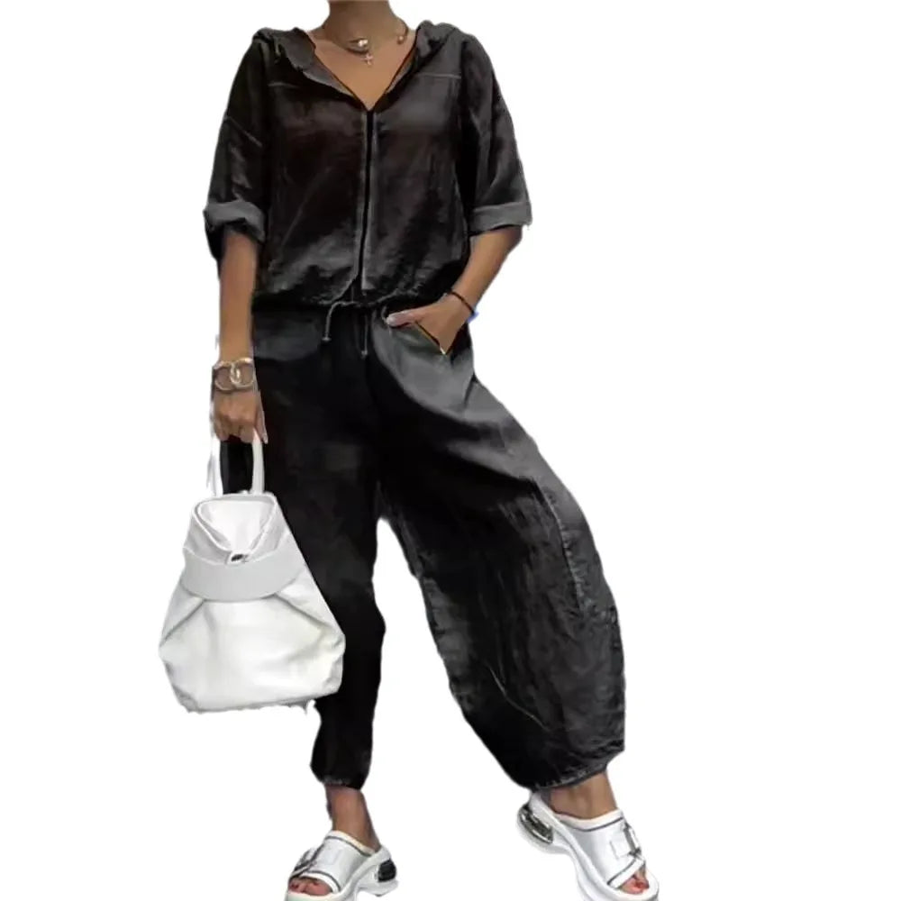 Conjunto Andressa - Elegância em linho must-have 2026 (tendência Italiana)