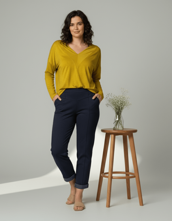 Calça Renata - Moletinho Jeans - Modazzy