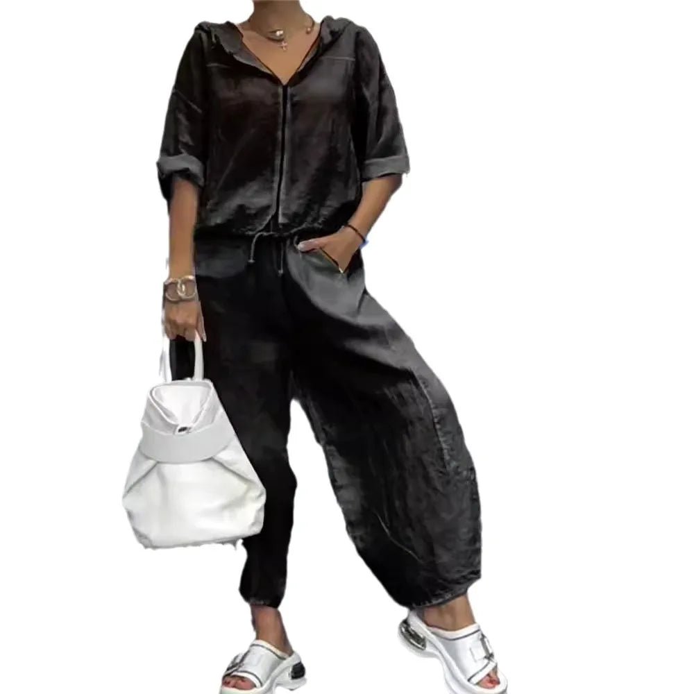 Conjunto Andressa - Elegância em linho must - have 2026 (tendência Italiana) - Modazzy