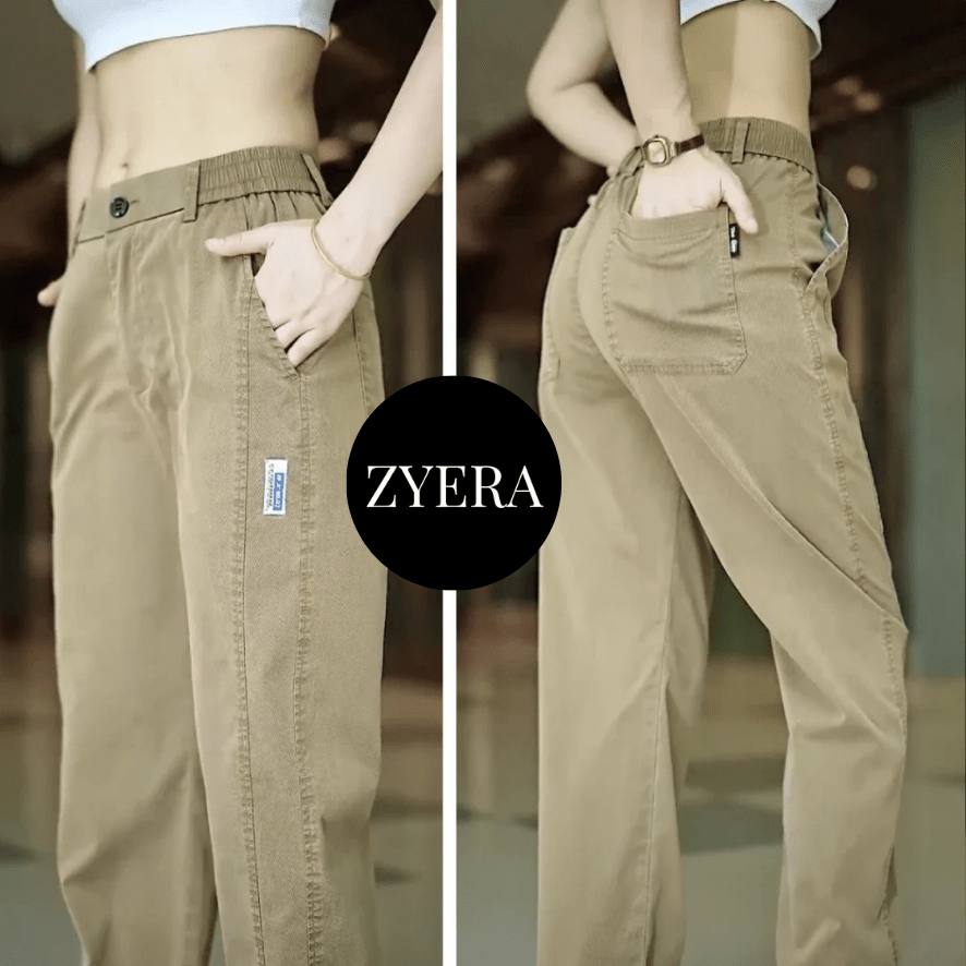 Kit 3 Calças Feminina Aurora - Malha de Seda Gelo e Poliéster - Modazzy
