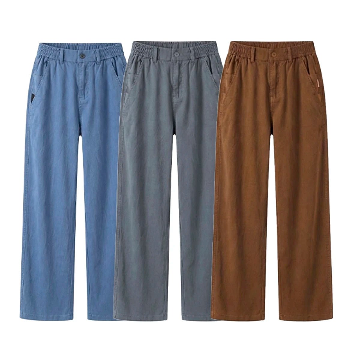 Kit 3 Calças Femininas Santino em Algodão e Seda Gelo - Modazzy
