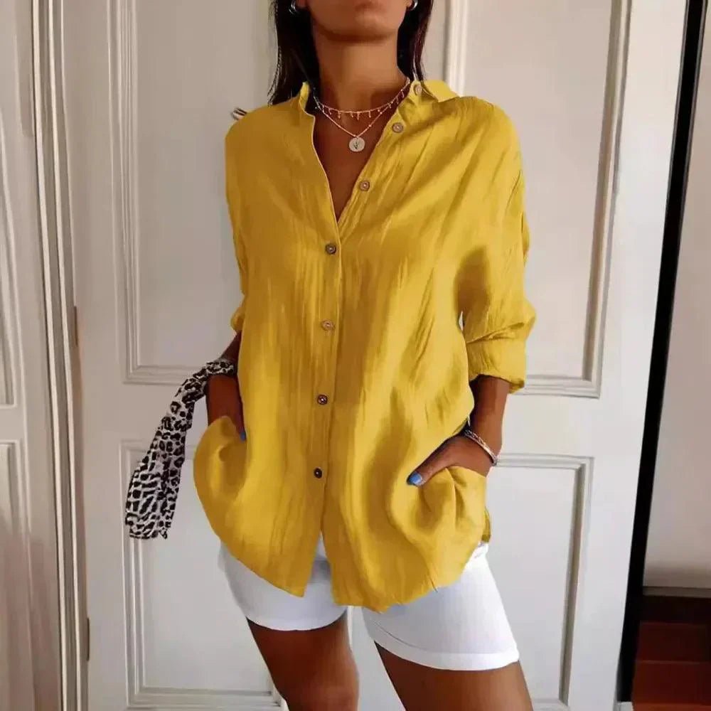 Kit 3 Camisas Ibiza em Linho de Algodão – Design Semi Plissado - Modazzy