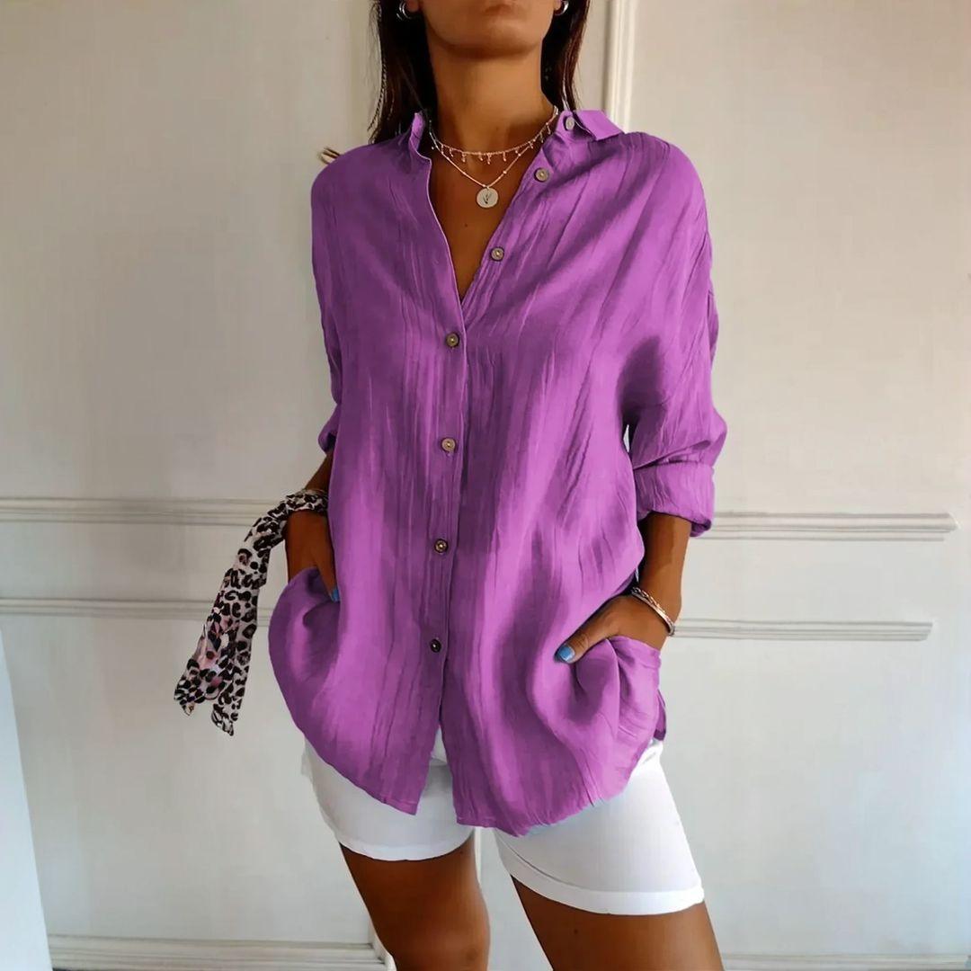 Kit 3 Camisas Ibiza em Linho de Algodão – Design Semi Plissado - Modazzy