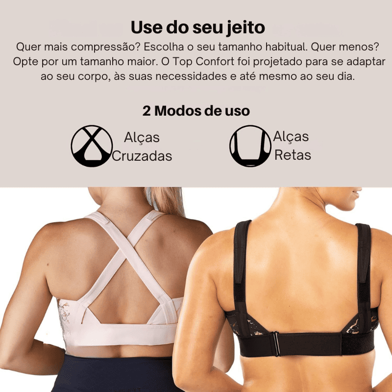 Sutiã Top Confort - Correção Postural e Sustentação - Modazzy