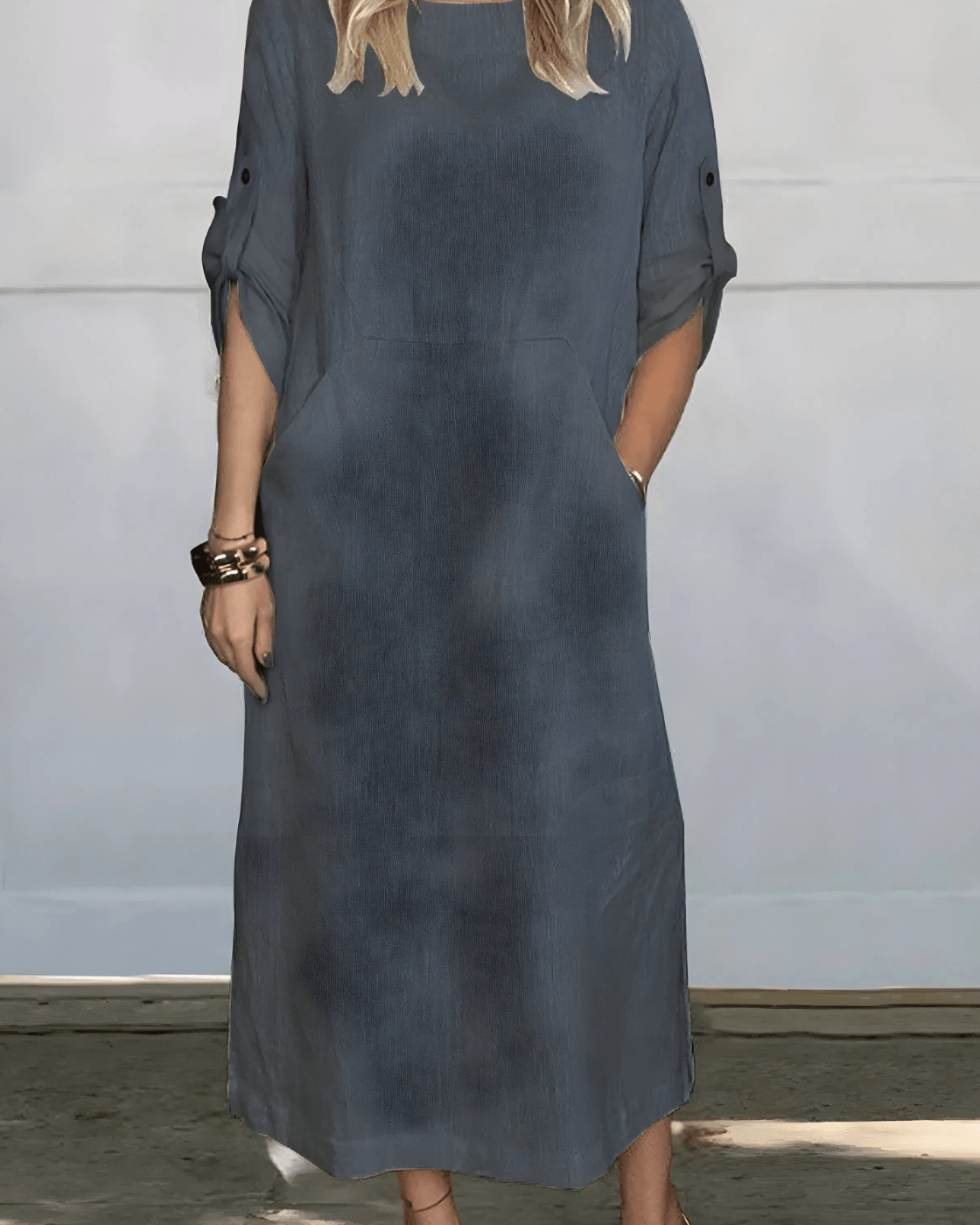 Vestido Casual Susan | Linho Puro - (Soltinho) - Modazzy