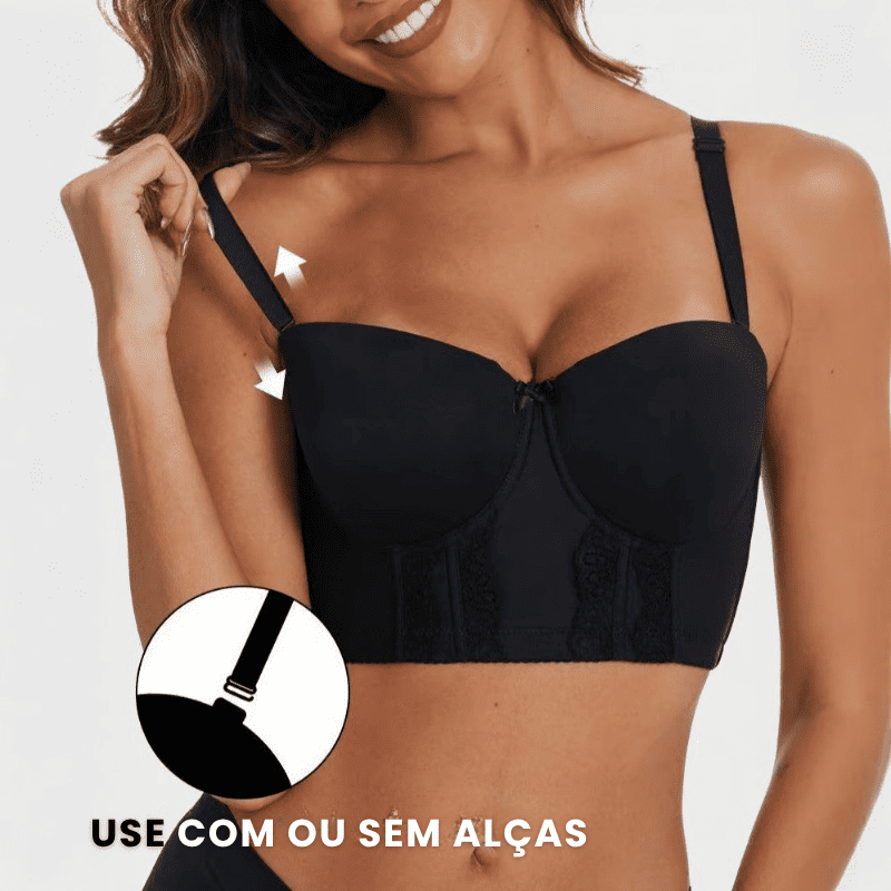 Sutiã Corset Modelador – Elegância e Sustentação [COMPRE 1 LEVE 2] + Alças Removíveis Grátis