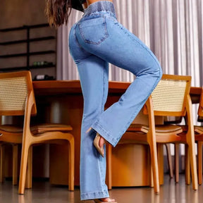 Calça Jeans Flare Modeladora de Cintura Alta - [Pague 1 Leve 2] + Brinde Exclusivo!