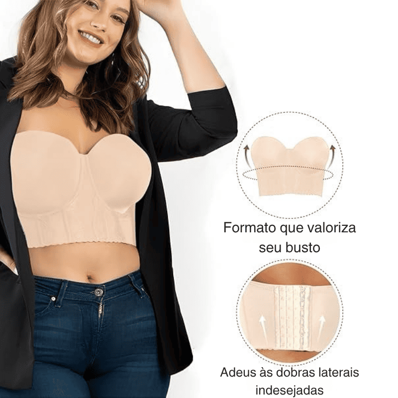 Sutiã Corset Modelador – Elegância e Sustentação [COMPRE 1 LEVE 2] + Alças Removíveis Grátis