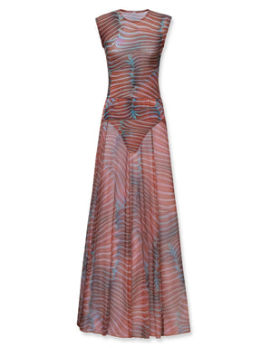 Conjunto Body Mesh e Saia Longa