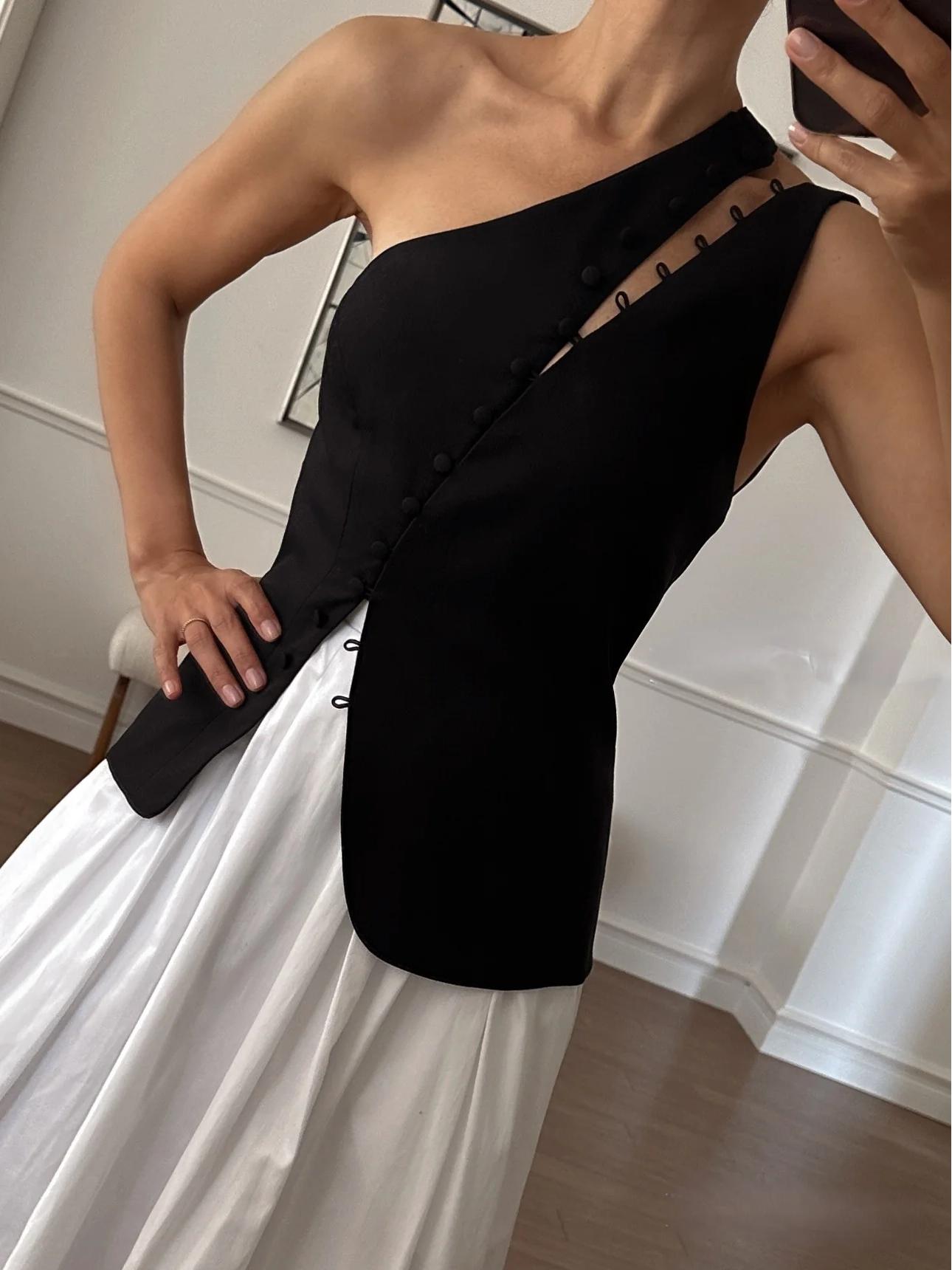 Blusa Cropped Ombro Geneva - Modazzy