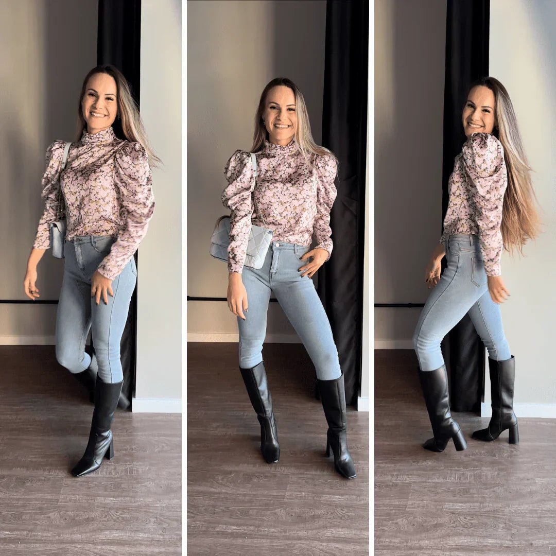 Calça Jeans Peluciada com Elastano + Meia Térmica Grátis - Modazzy
