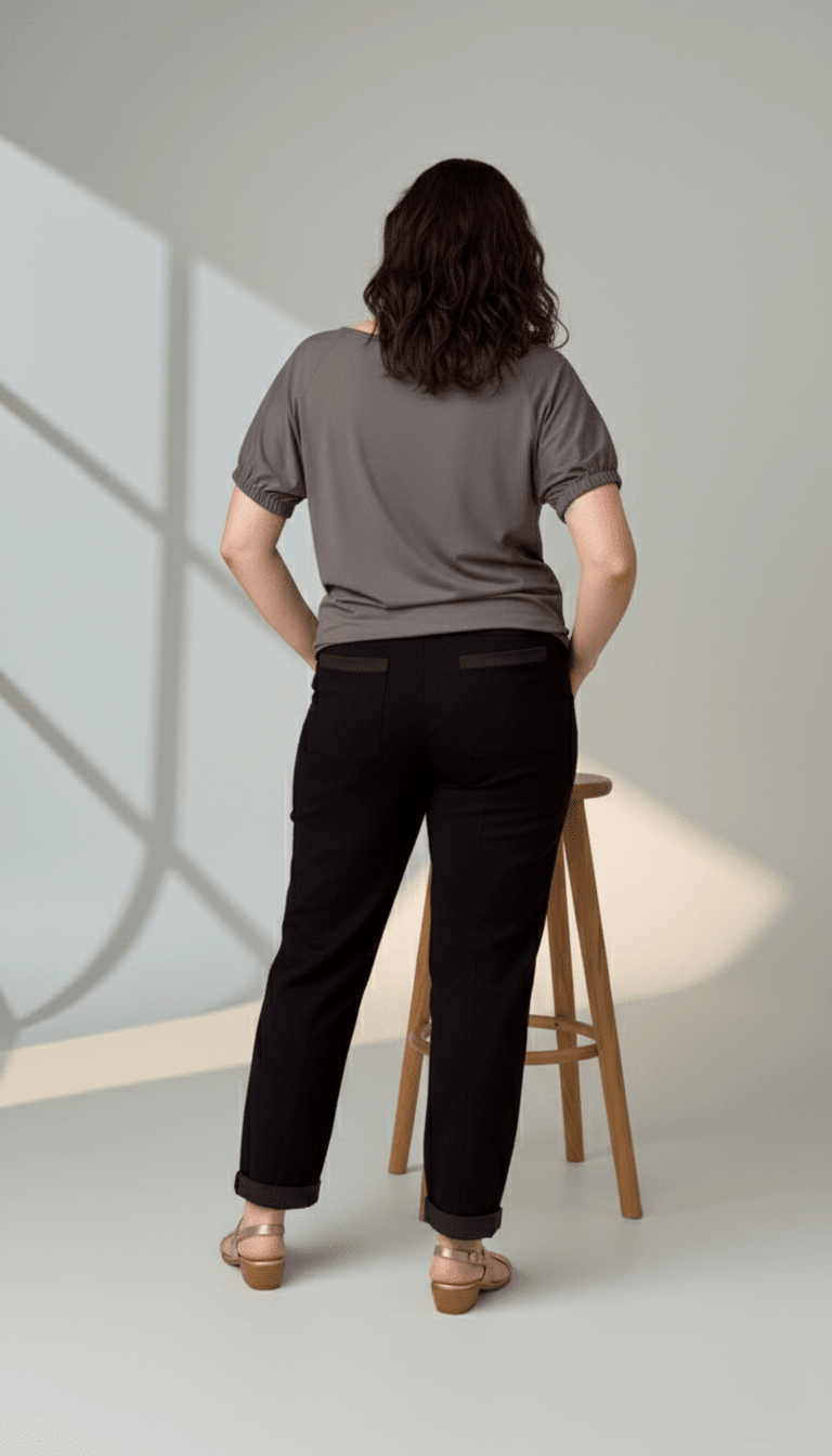 Calça Renata - Moletinho Jeans - Modazzy