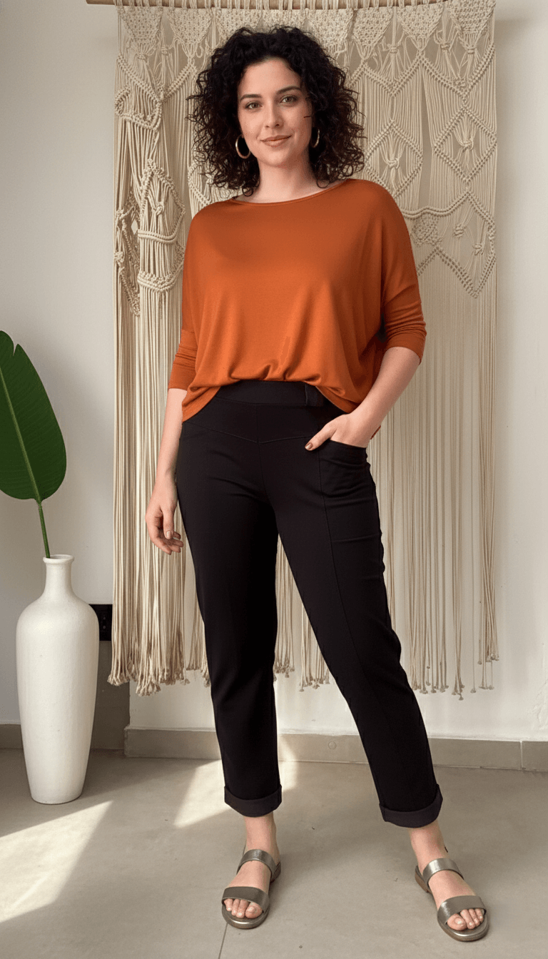 Calça Renata - Moletinho Jeans - Modazzy