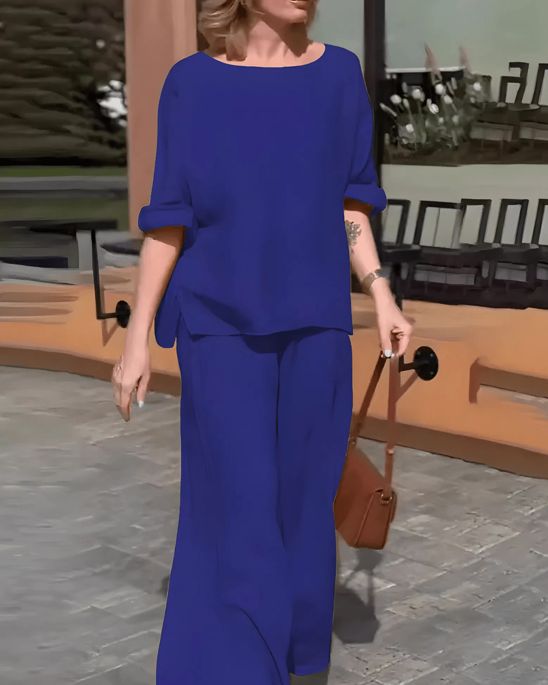 Conjunto Martina | 2 Peças - Linho Premium (Estilo Europeu) - Modazzy