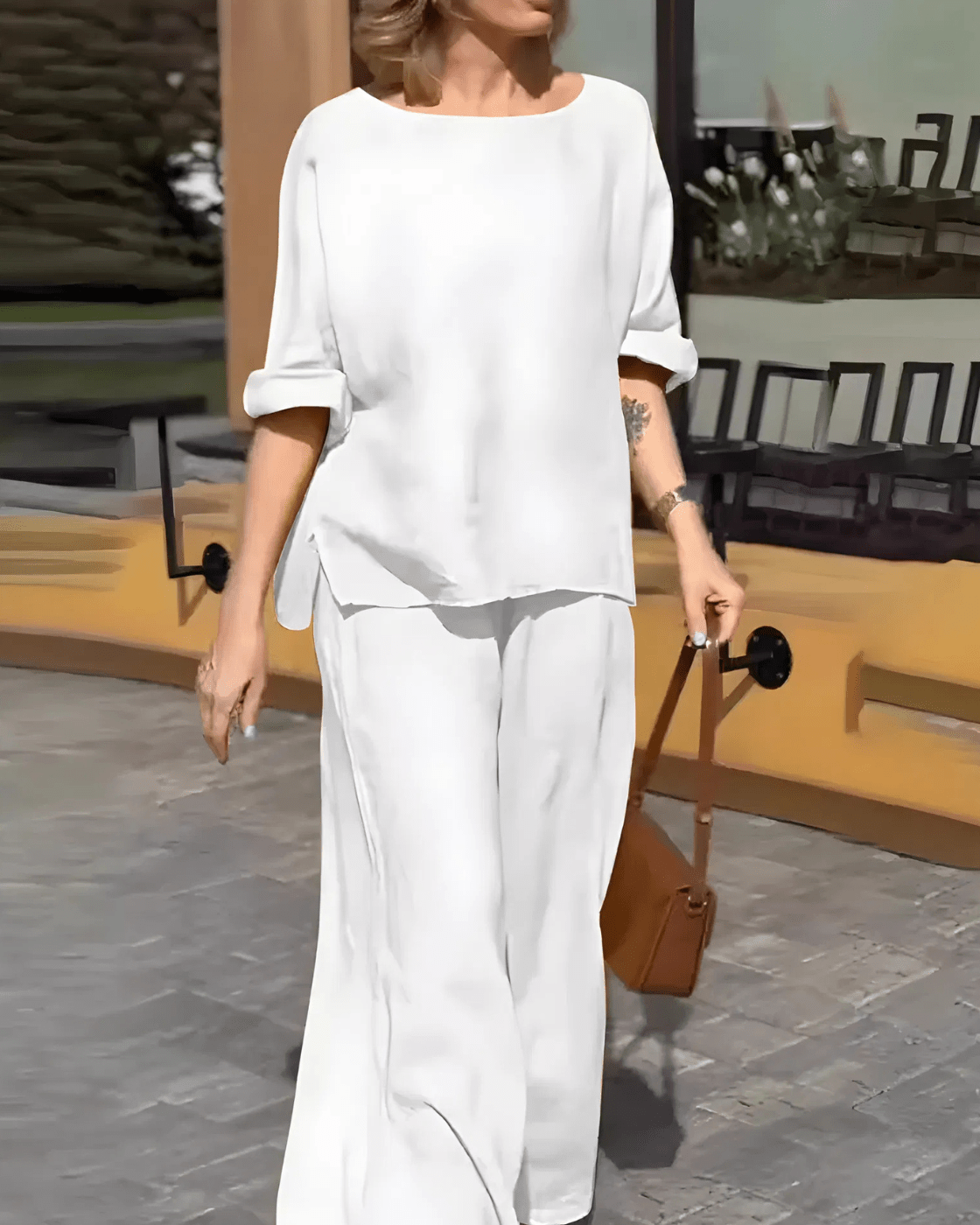 Conjunto Martina | 2 Peças - Linho Premium (Estilo Europeu) - Modazzy