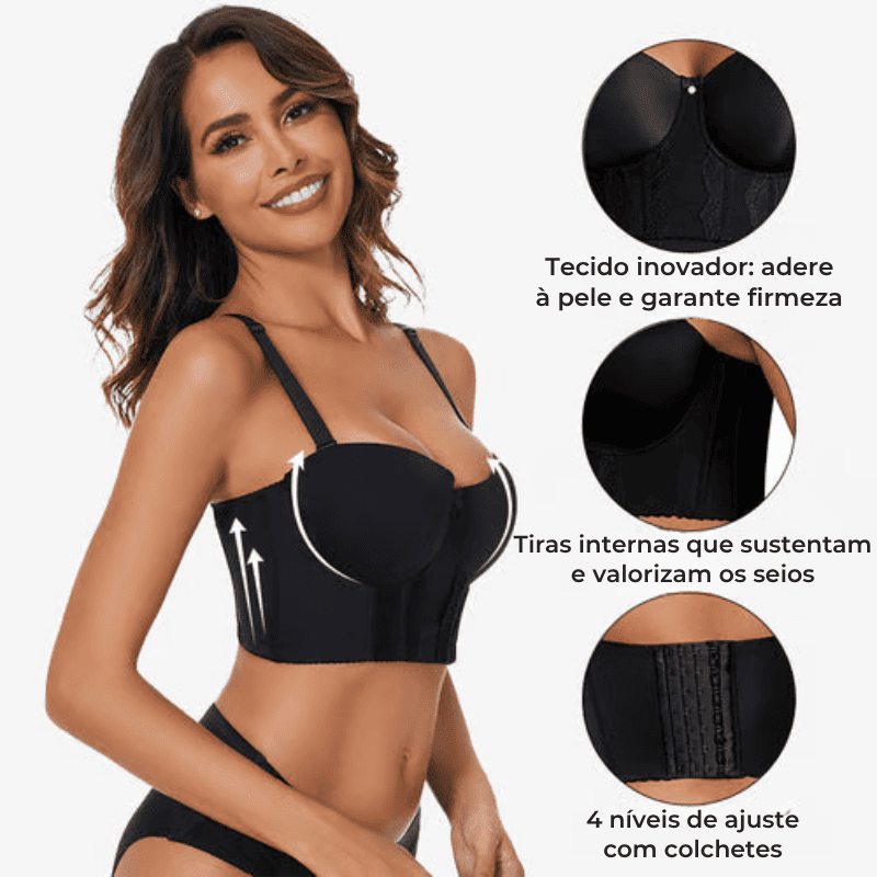 Kit 2 Sutiãs Corset Modelador + Alças Removíveis Grátis - Modazzy
