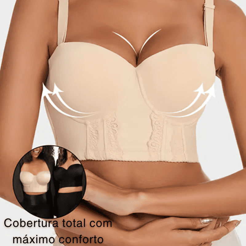 Kit 2 Sutiãs Corset Modelador + Alças Removíveis Grátis - Modazzy
