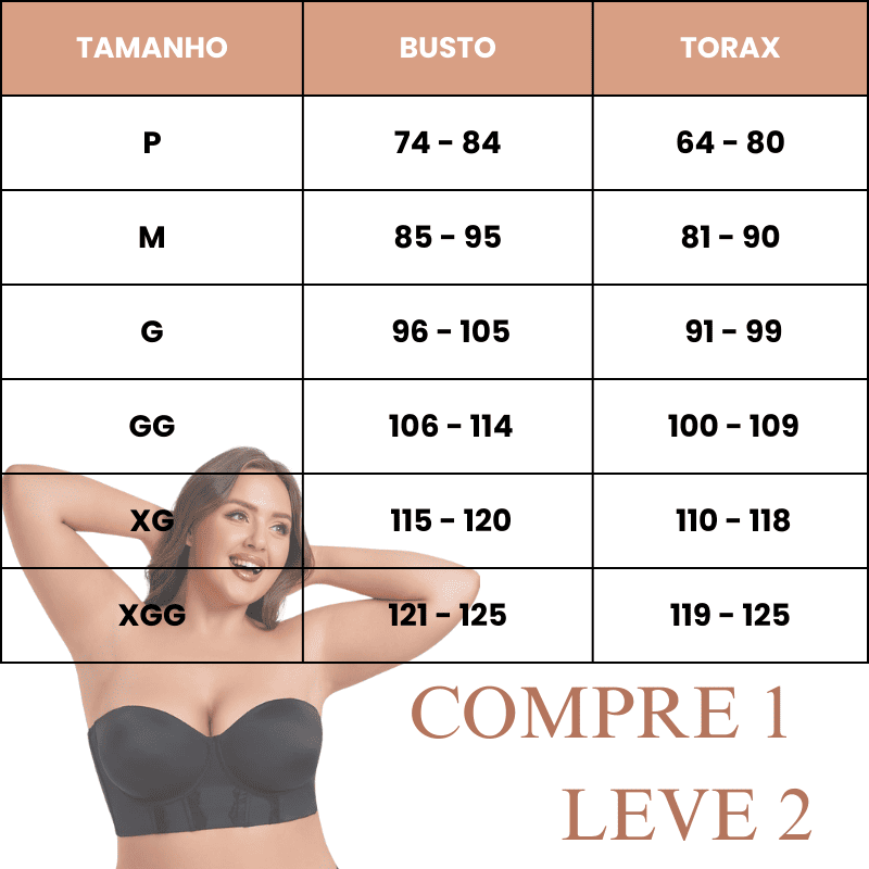 Kit 2 Sutiãs Corset Modelador + Alças Removíveis Grátis - Modazzy