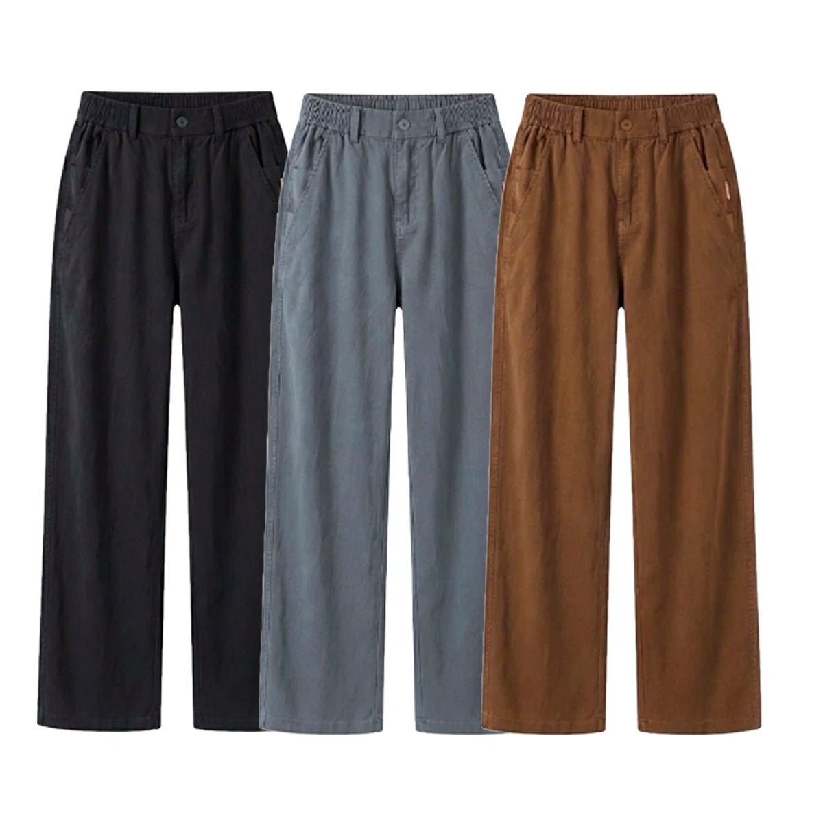 Kit 3 Calças Femininas Santino em Algodão e Seda Gelo - Modazzy