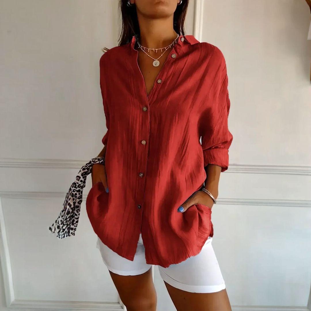 Kit 3 Camisas Ibiza em Linho de Algodão – Design Semi Plissado - Modazzy