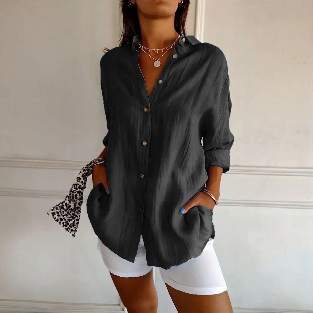 Kit 3 Camisas Ibiza em Linho de Algodão – Design Semi Plissado - Modazzy