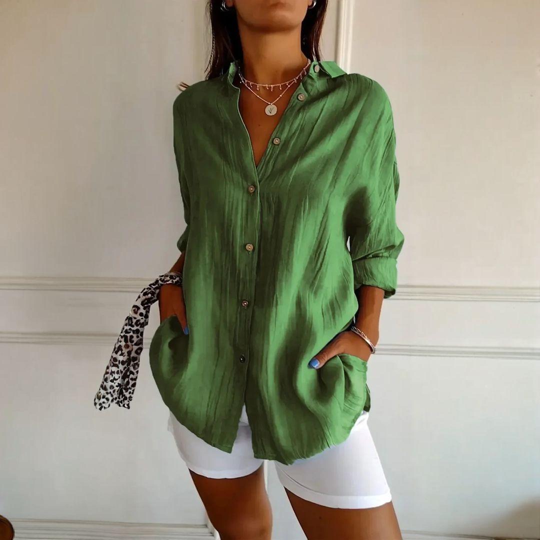 Kit 3 Camisas Ibiza em Linho de Algodão – Design Semi Plissado - Modazzy