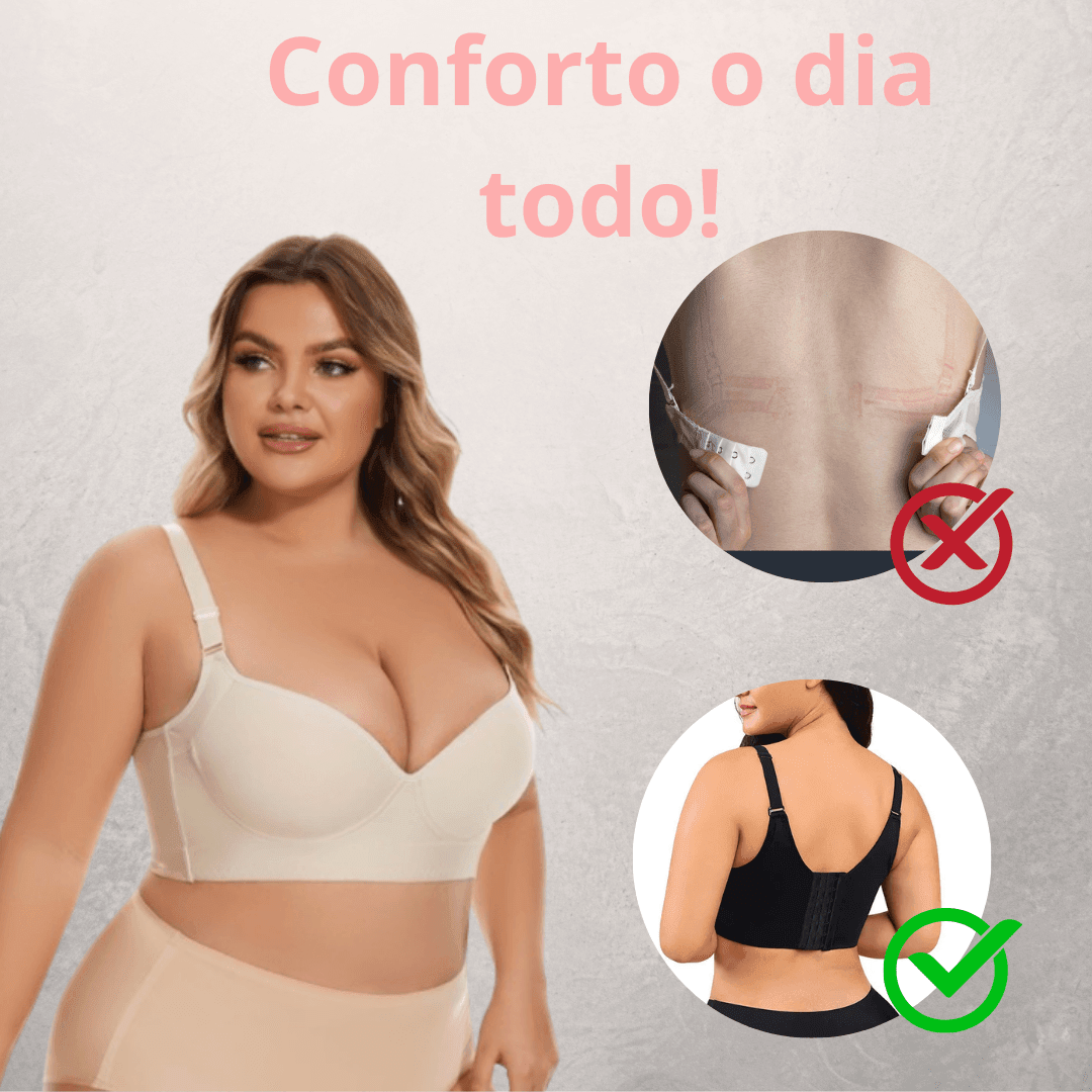 Kit 3 Sutiãs Passione com Efeito Modelador - Modazzy