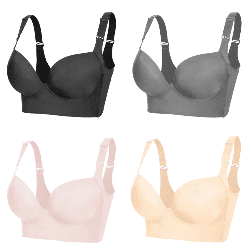Kit 4 Sutiãs Becca Push - Up Modelador - Modazzy