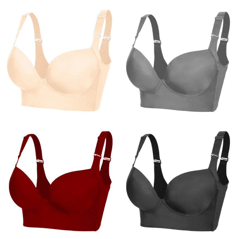 Kit 4 Sutiãs Becca Push - Up Modelador - Modazzy