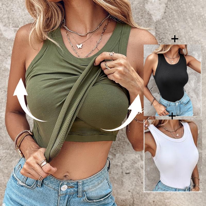 Regata com Sutiã Embutido - [Compre 1 Leve 3] + Brinde Exclusivo! - Modazzy