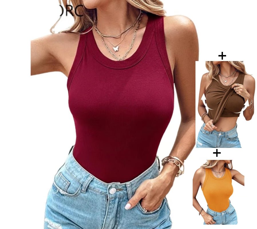 Regata com Sutiã Embutido - [Compre 1 Leve 3] + Brinde Exclusivo! - Modazzy