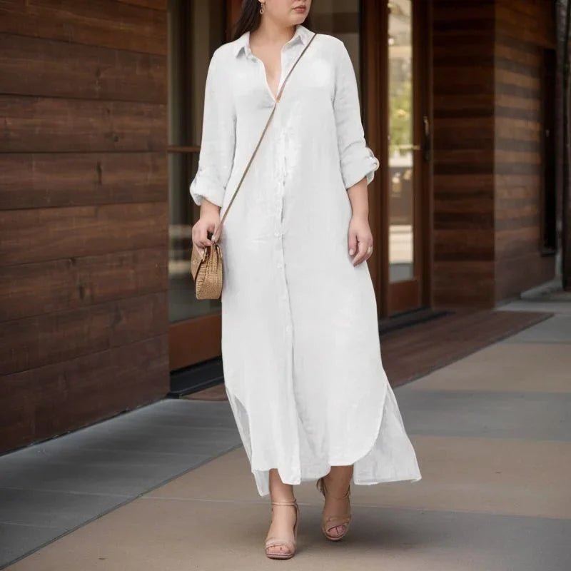 Vestido Camila (Feito em Linho de Algodão) - Modazzy