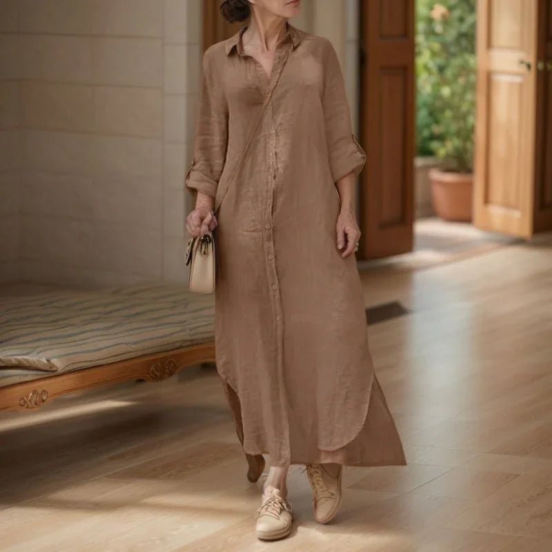 Vestido Camila (Feito em Linho de Algodão) - Modazzy