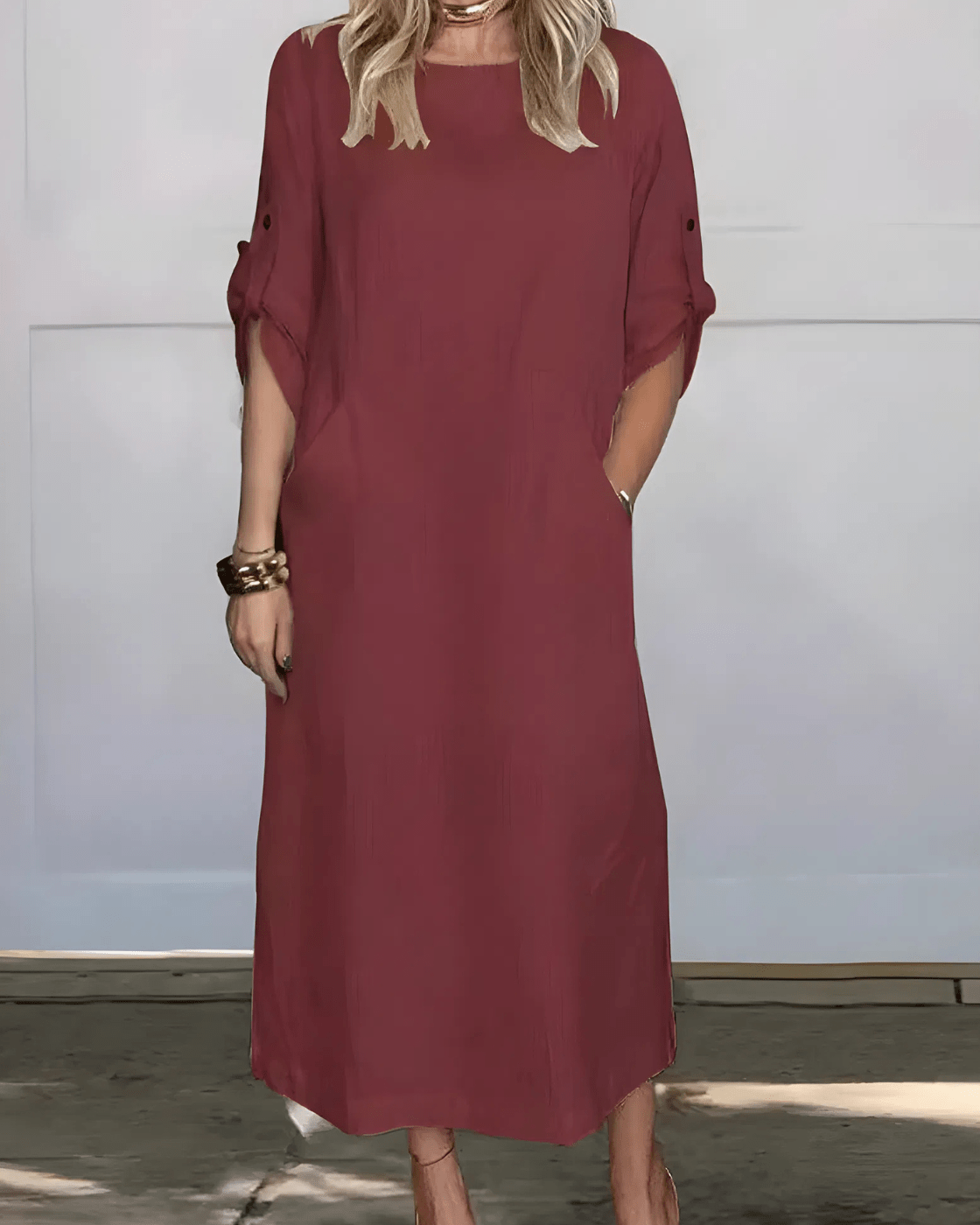 Vestido Casual Susan | Linho Puro - (Soltinho) - Modazzy