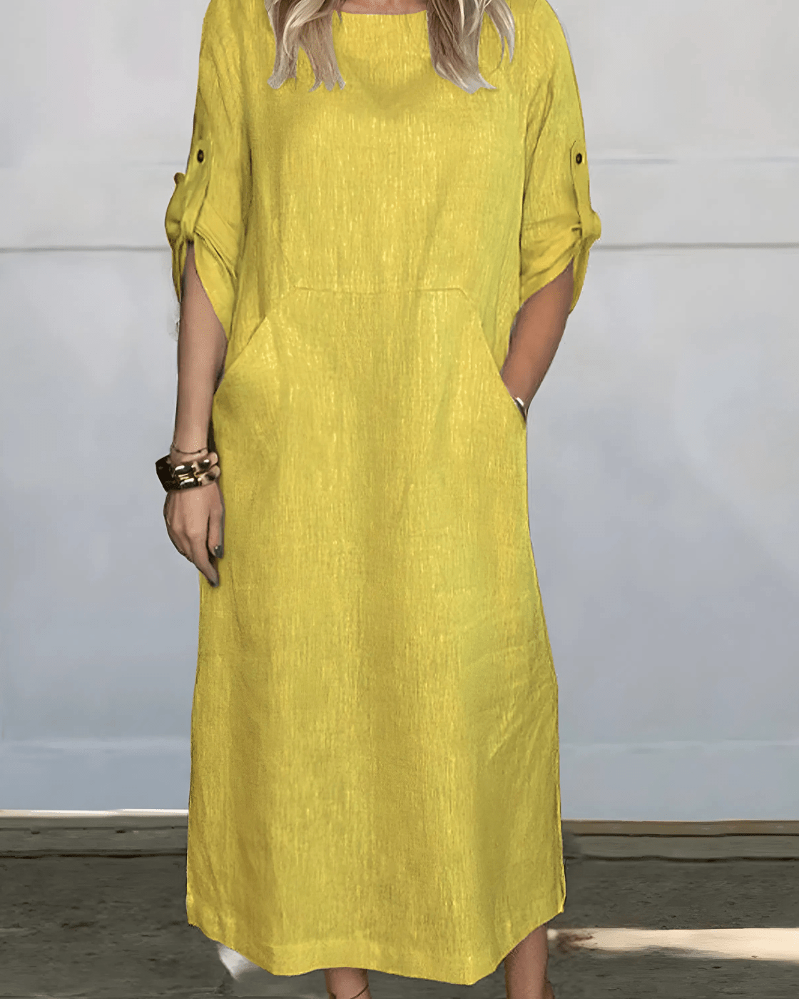 Vestido Casual Susan | Linho Puro - (Soltinho) - Modazzy