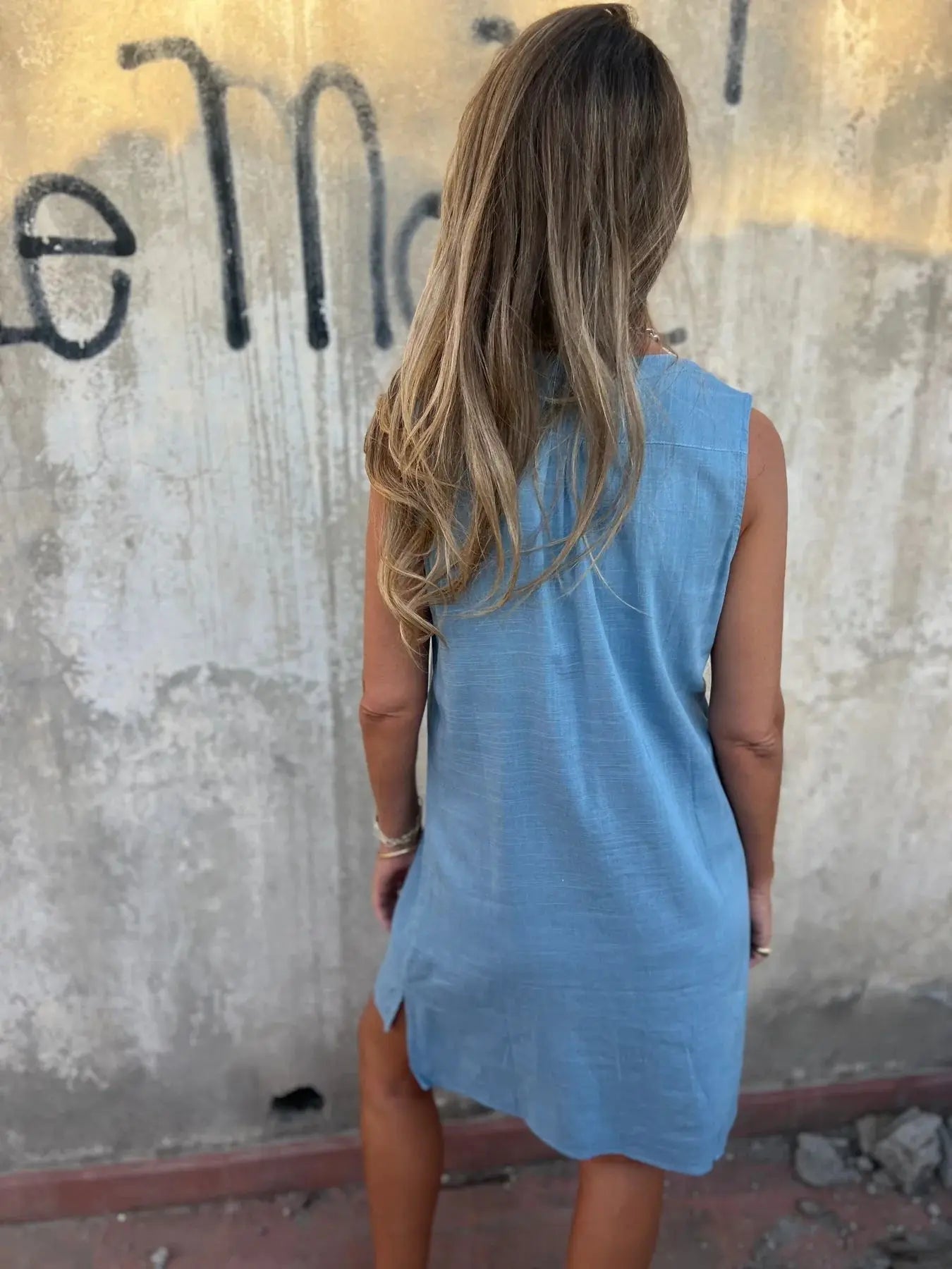 Vestido Charlotte – Sofisticação Europeia em Cada Detalhe - Linho Premium (Leve e Soltinho) - Modazzy
