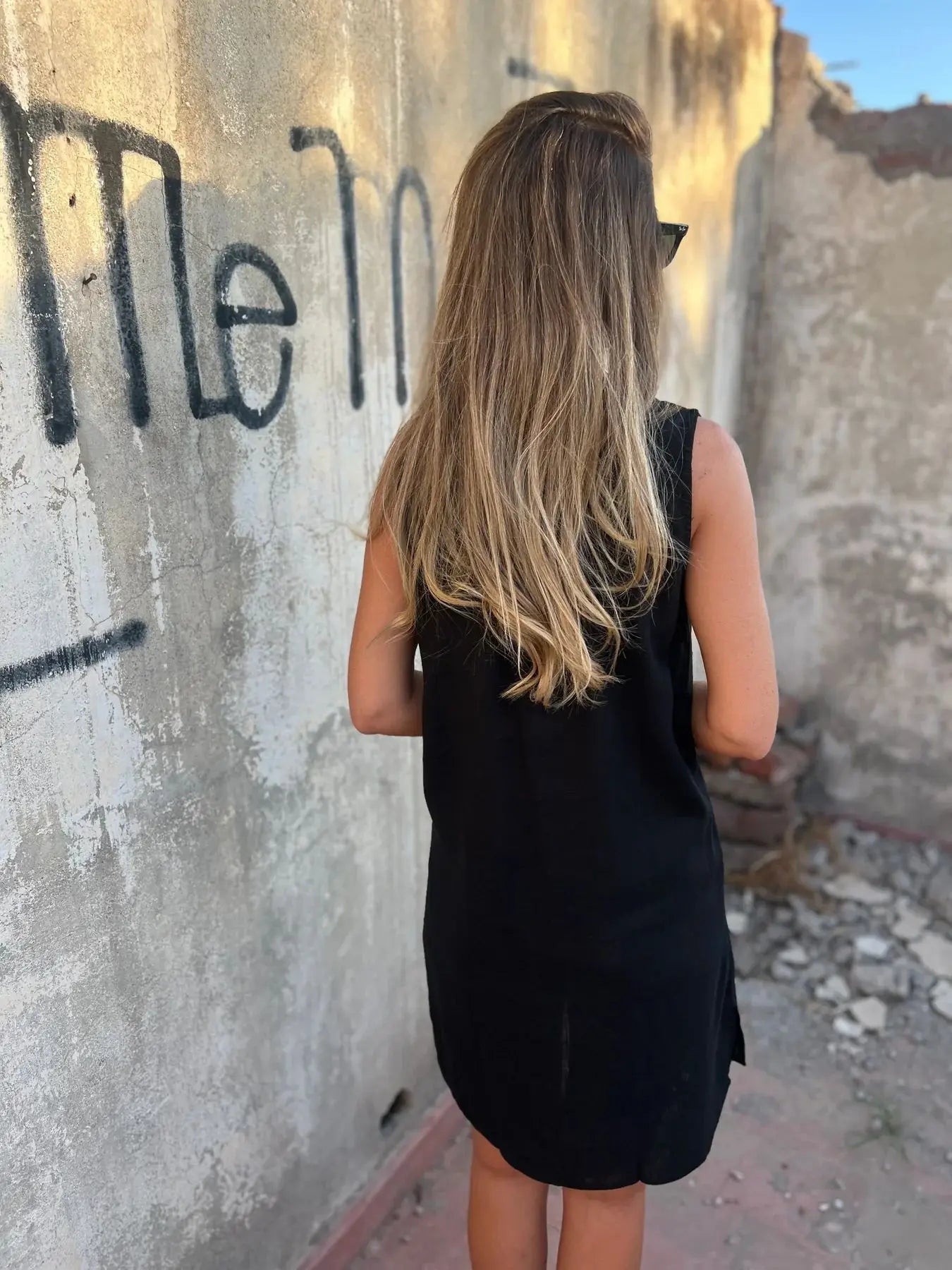 Vestido Charlotte – Sofisticação Europeia em Cada Detalhe - Linho Premium (Leve e Soltinho) - Modazzy